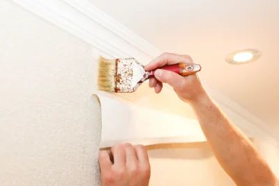 Pose de papier peint à Taillant — revêtements muraux et toiles de verre